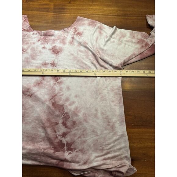 T Party Women’s Plus Size Pink Tie Dye Pullover Sweatshirt Sz 3X - Picture 4 of 5